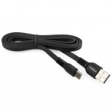 Дата кабель USB 2.0 AM to Type-C 1.0m flat art TPE back Vinga