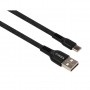 Дата кабель USB 2.0 AM to Type-C 1.0m flat art TPE back Vinga